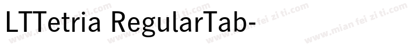LTTetria RegularTab字体转换